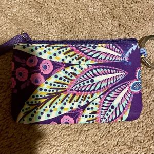 Purple Vera Bradley ID keychain preowned. Excellent condition.